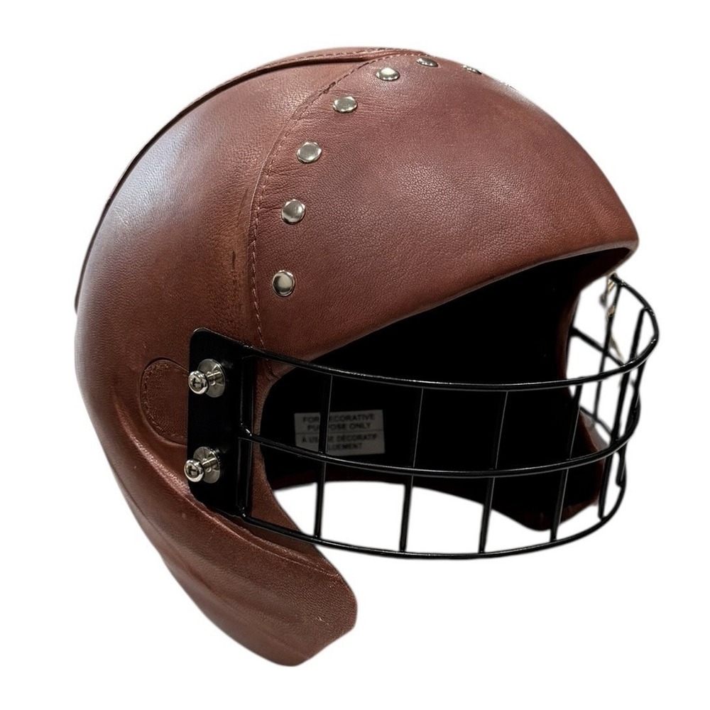 Vintage Replica 1920s Style Leather Decorative Football Helmet Rare‎ NWT READ
